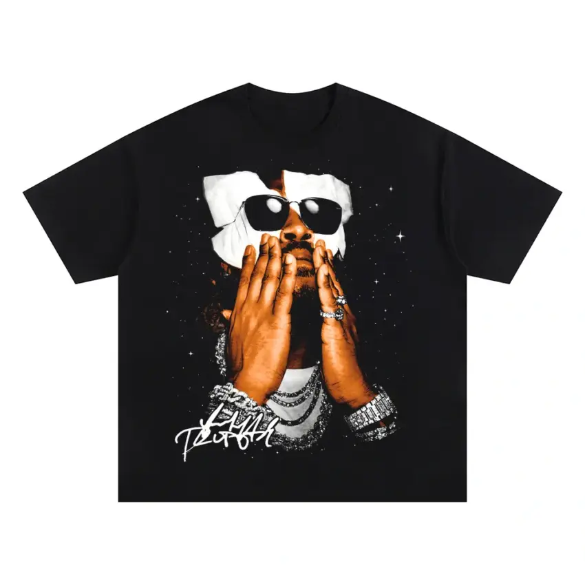 Drip Or Drown Oversized Black Graphic Tee