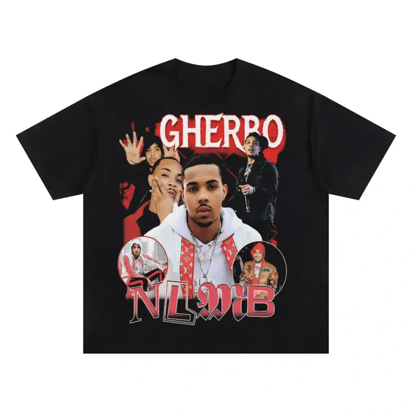 G Herbo NLMB Oversized Black Graphic Tee