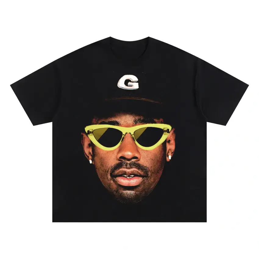 Golf Le Fleur Oversized Black Graphic Tee