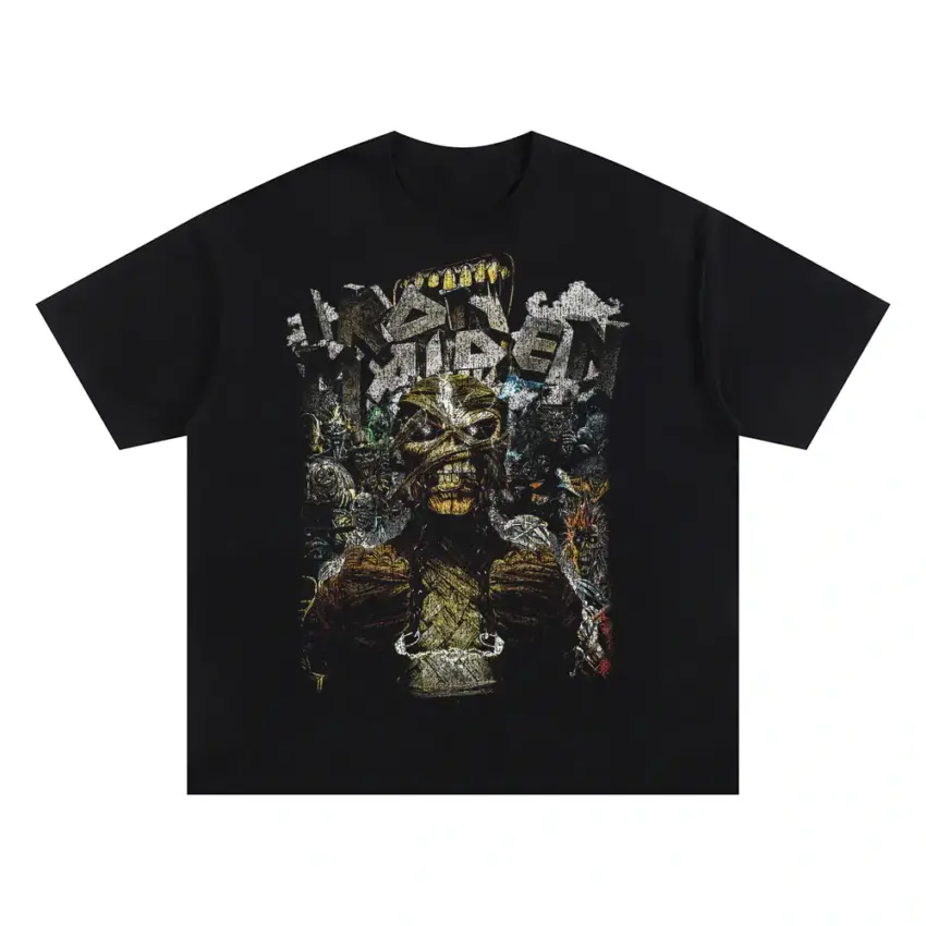 Hip Hop Legends Oversized Black Graphic Tee
