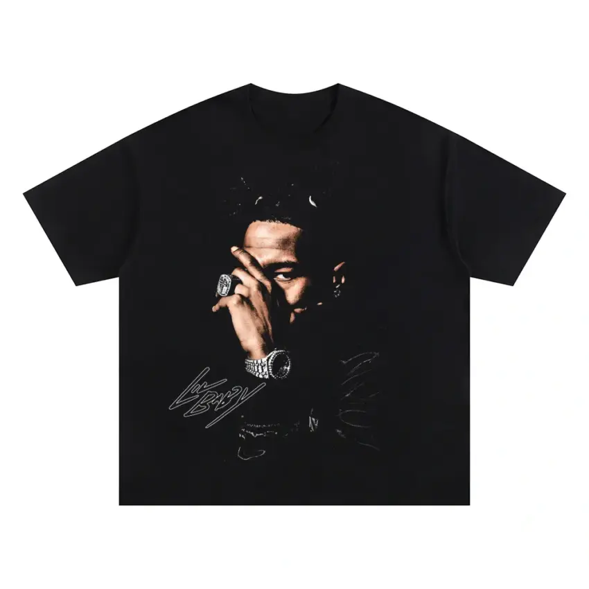 Hoodie SZN Oversized Black Graphic Tee