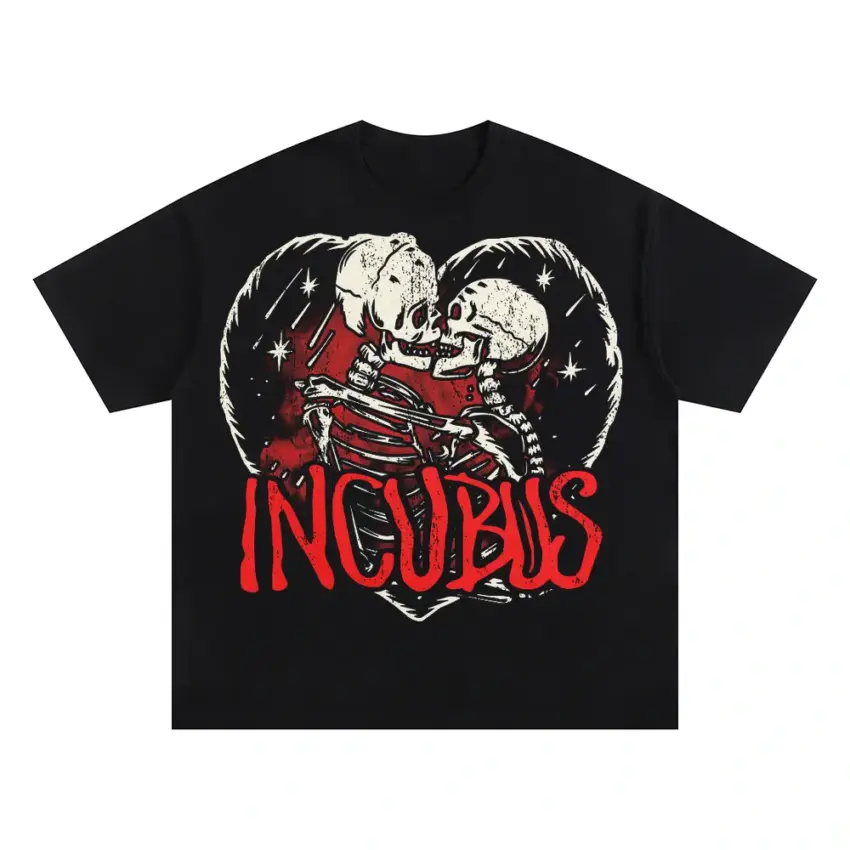 Incubus Love Hurts Oversized Black Graphic Tee