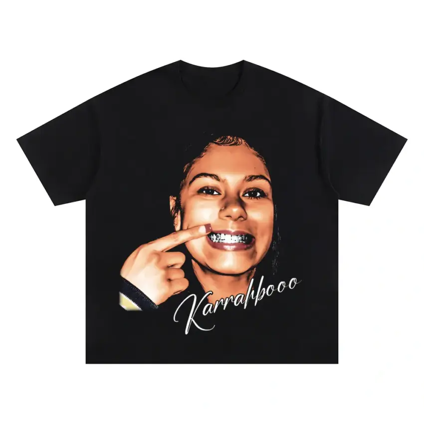 Killa Kerry Oversized Black Graphic Tee