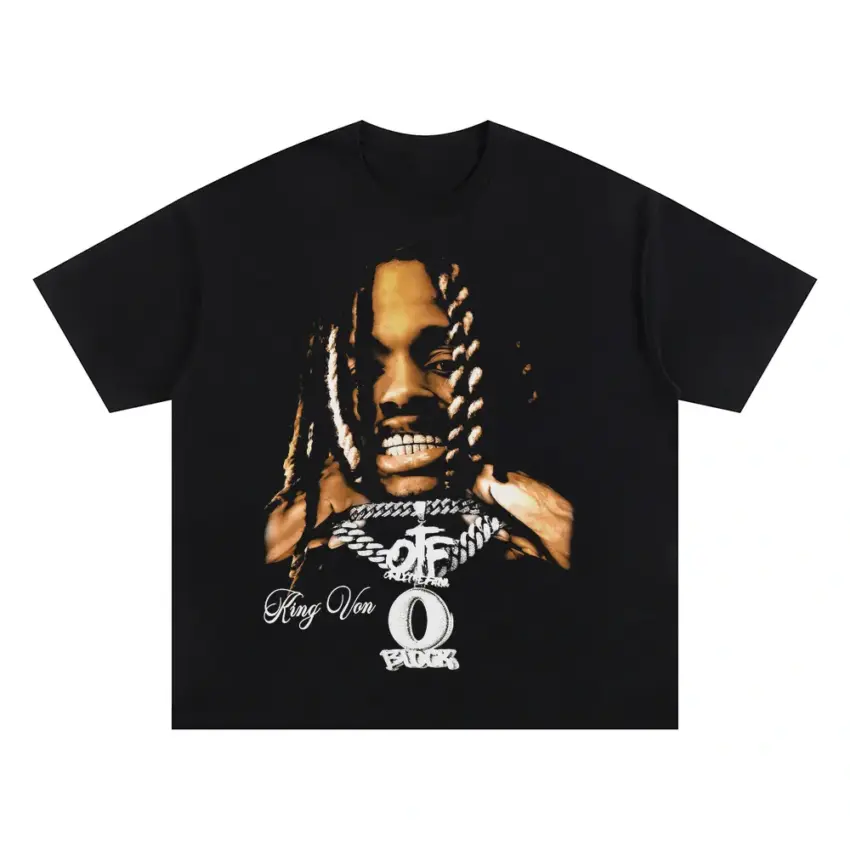 Key Glock Play For Keeps Oversized Black Graphic Tee