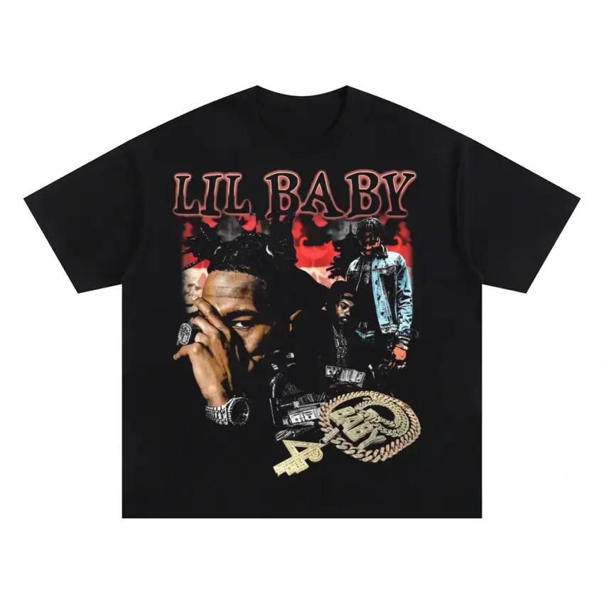 Lil Baby My Turn Oversized Black Graphic Tee