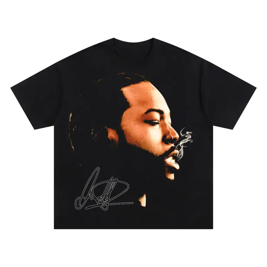 Meet The Woo Oversized Black Graphic Tee