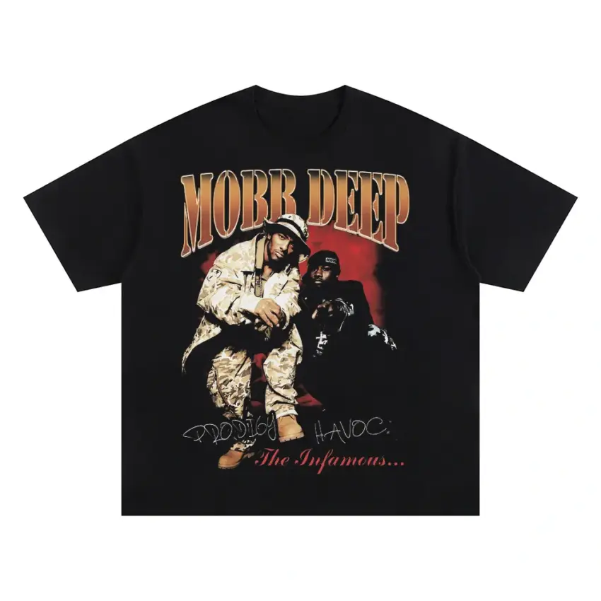 Mobb Deep The Infamous Oversized Black Graphic Tee