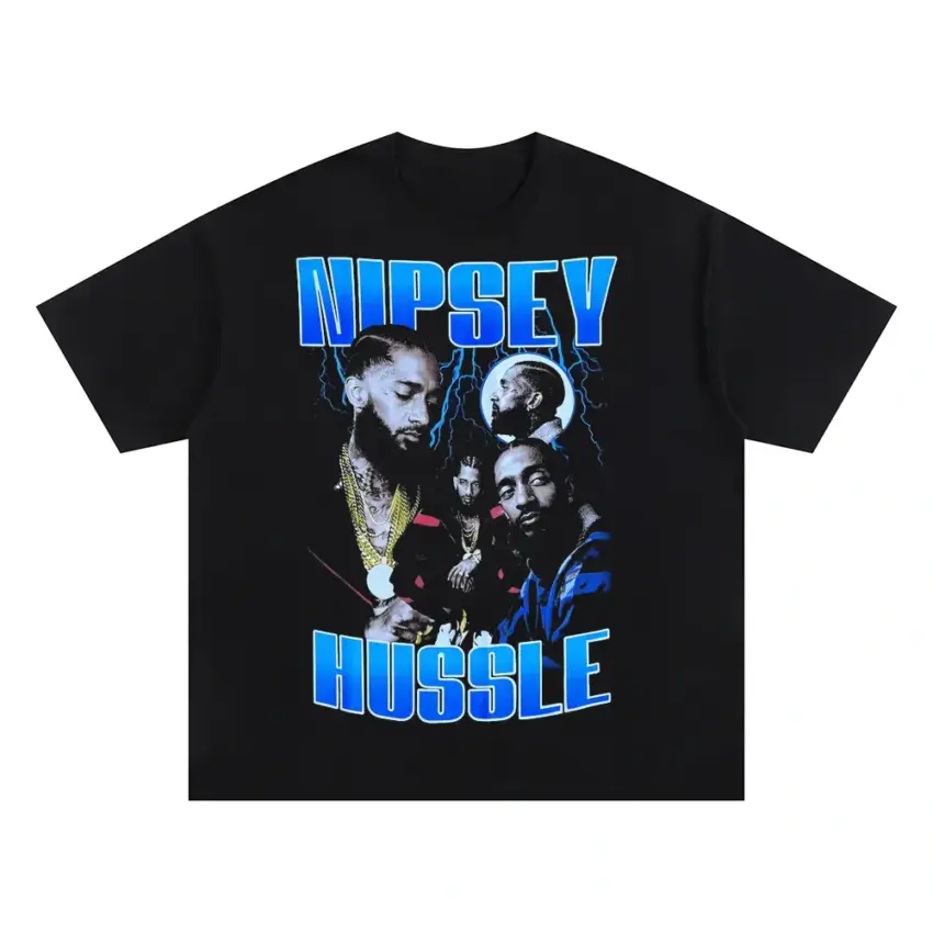 Nipsey Hussle The Great Oversized Black Graphic Tee