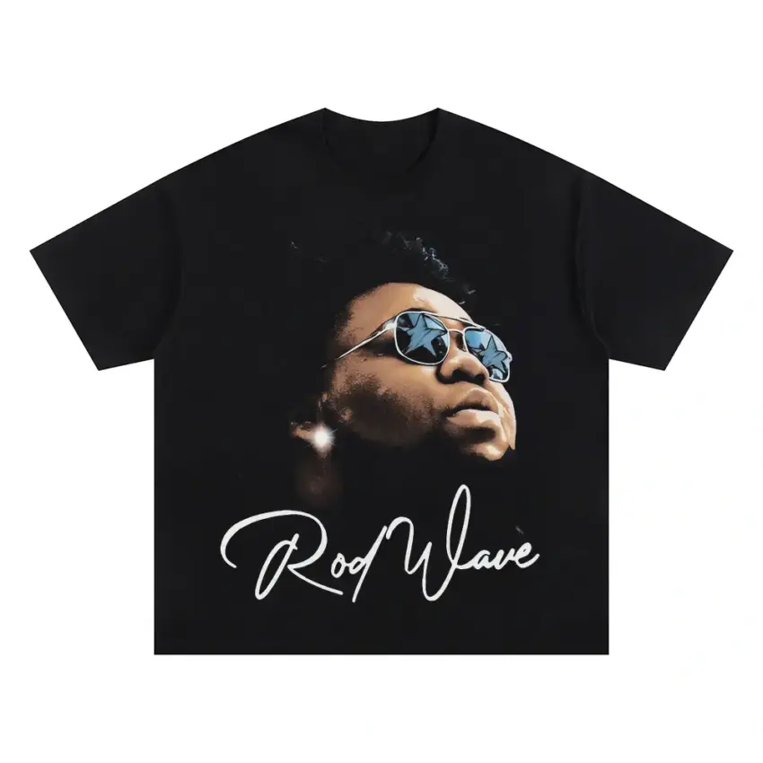 Rod Wave Soulfly Signature Oversized Black Graphic Tee