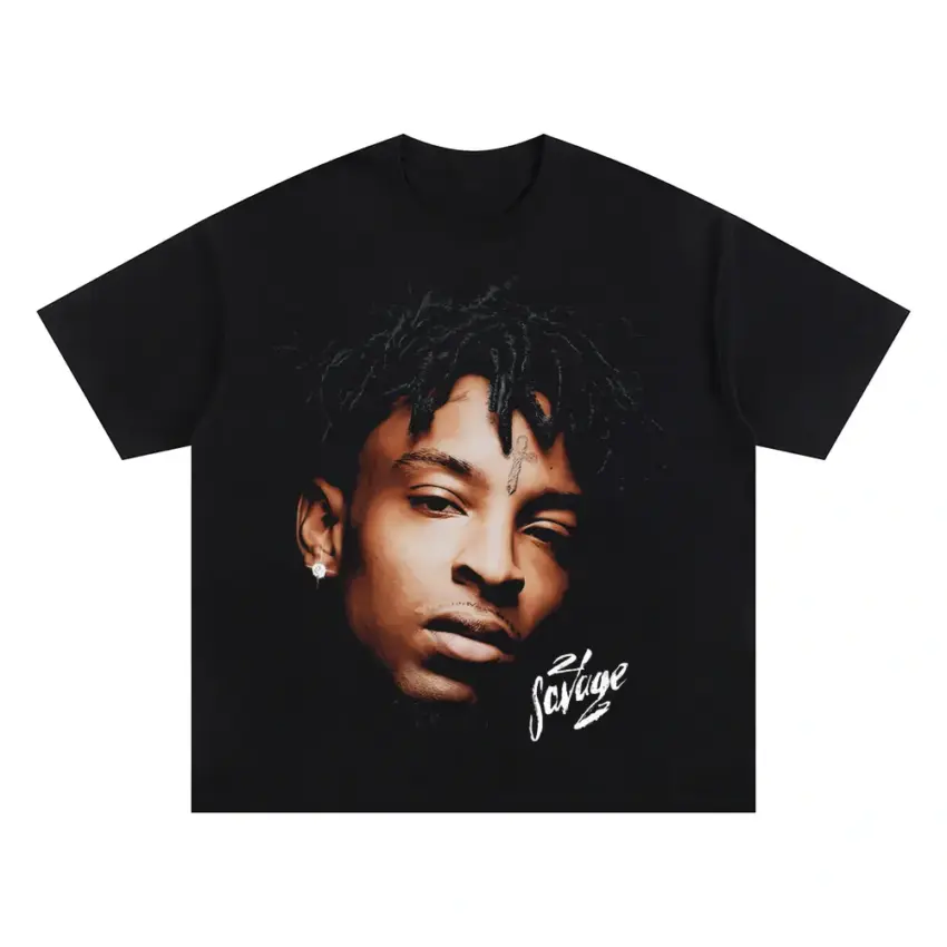 Savage Mode Oversized Black Graphic Tee