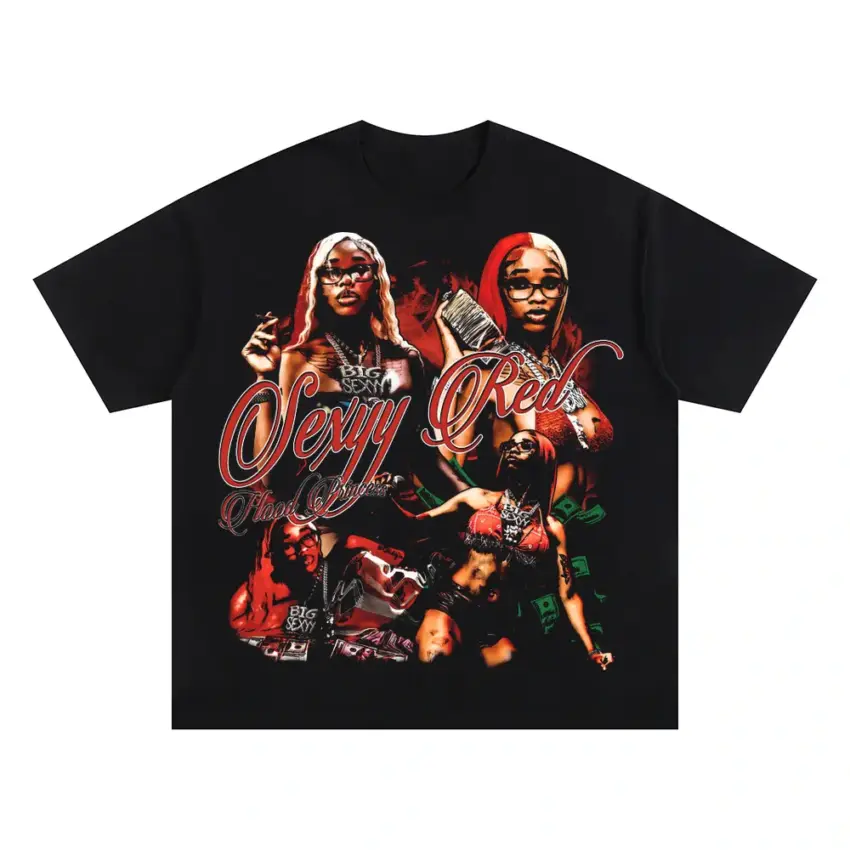 Skeeyee Squad Oversized Black Graphic Tee