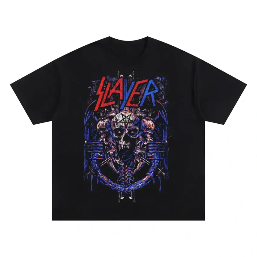 Slayer Repentless Oversized Black Graphic Tee