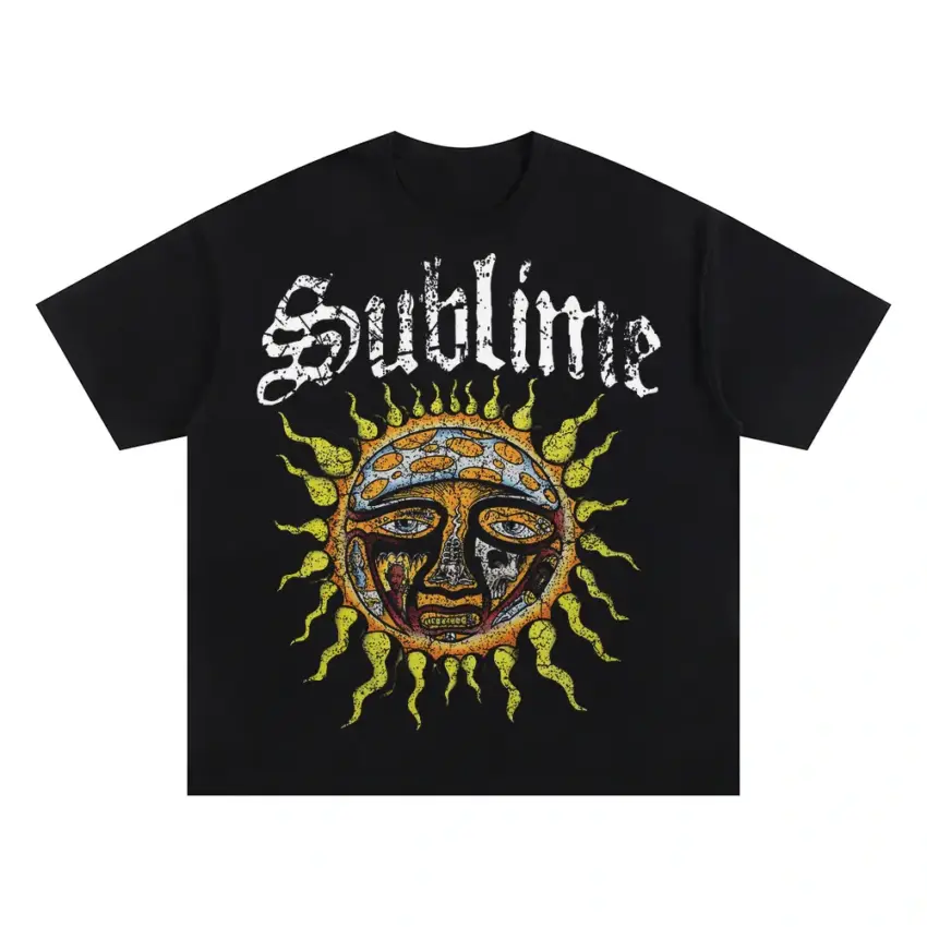 Sublime 40oz To Freedom Oversized Black Graphic Tee