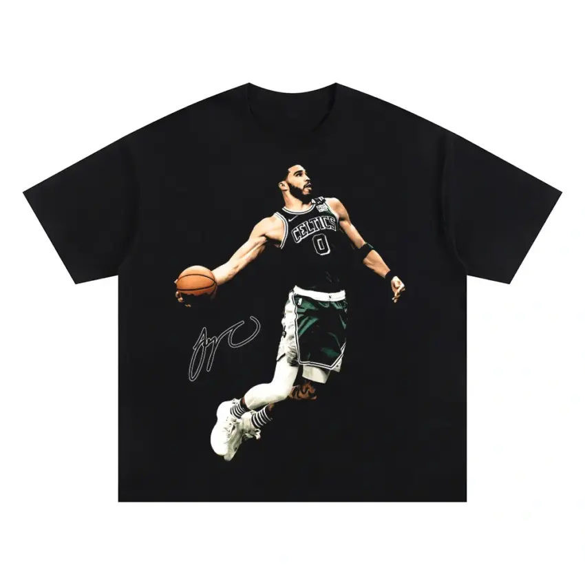 Tatum Takeover Oversized Black Graphic Tee