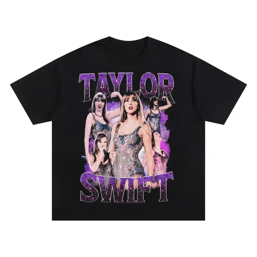 Taylor Swift Midnights Era Oversized Black Graphic Tee