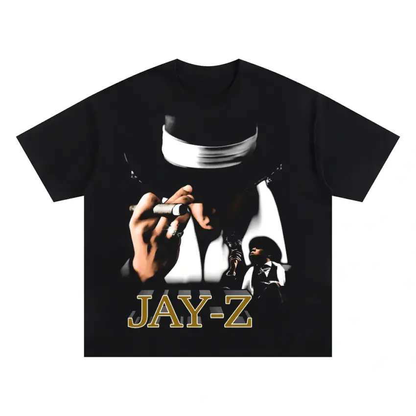 The Blueprint Oversized Black Graphic Tee