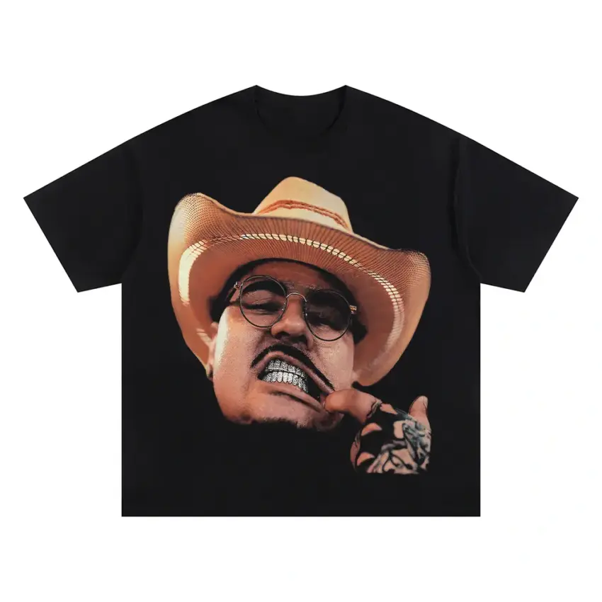 That Mexican OT Cowboy Oversized Black Graphic Tee