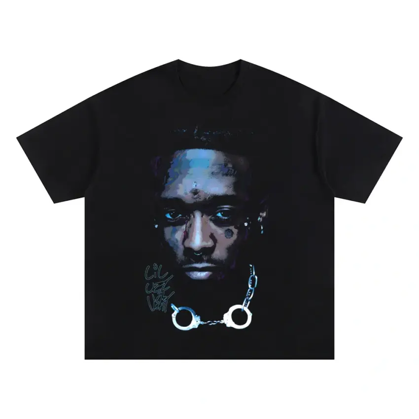 The Pink Tape Oversized Black Graphic Tee
