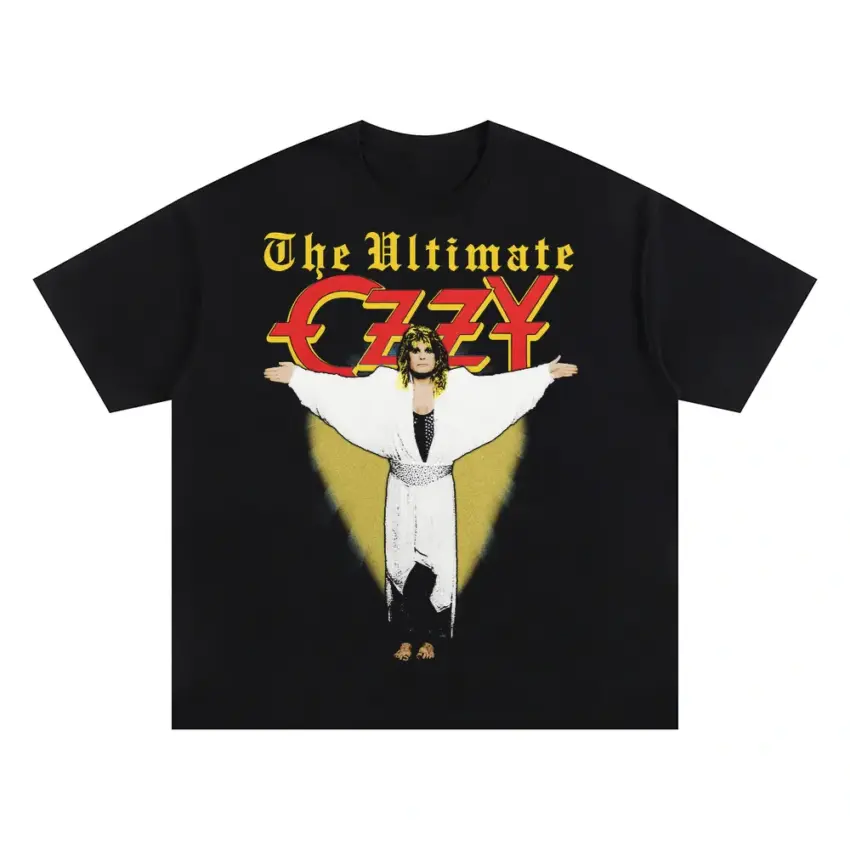 The Ultimate BIG Oversized Black Graphic Tee