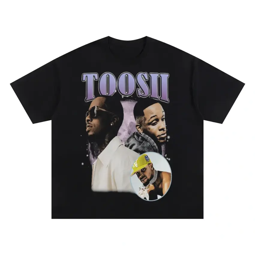 Toosii Favorite Song Oversized Black Graphic Tee