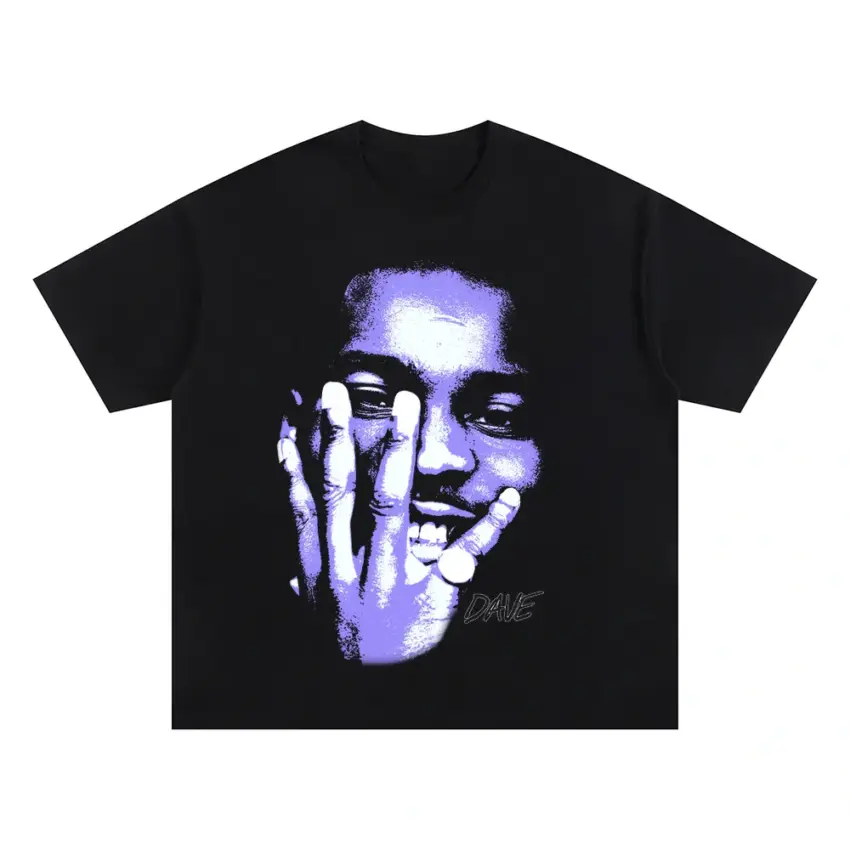 Vamp Anthem Oversized Black Graphic Tee