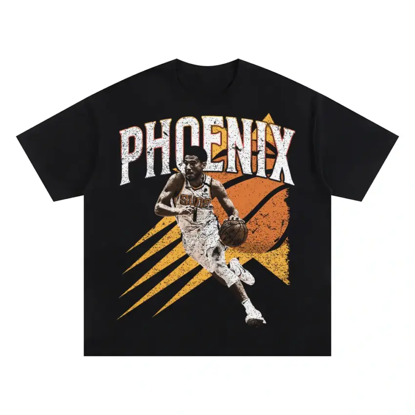 Phoenix Suns Valley Of The Sun Art Oversized Black Graphic Tee