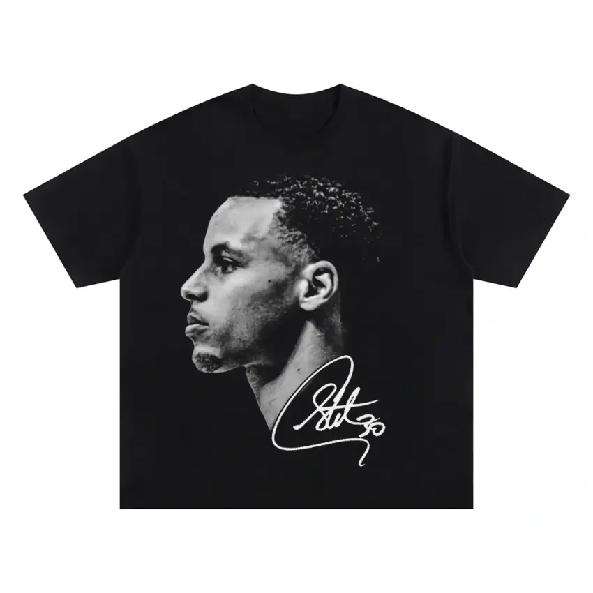 Stephen Curry A Chef's Signature Oversized Black Graphic Tee