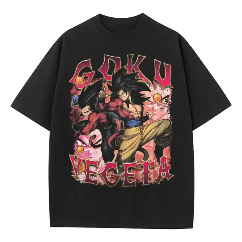 Rivalry Of Ages Heavyweight Oversized Black Graphic Tee