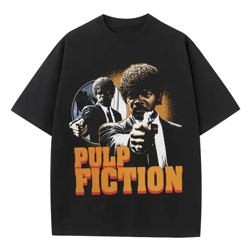 Ezekiel 25 17 Heavyweight Oversized Black Graphic Tee