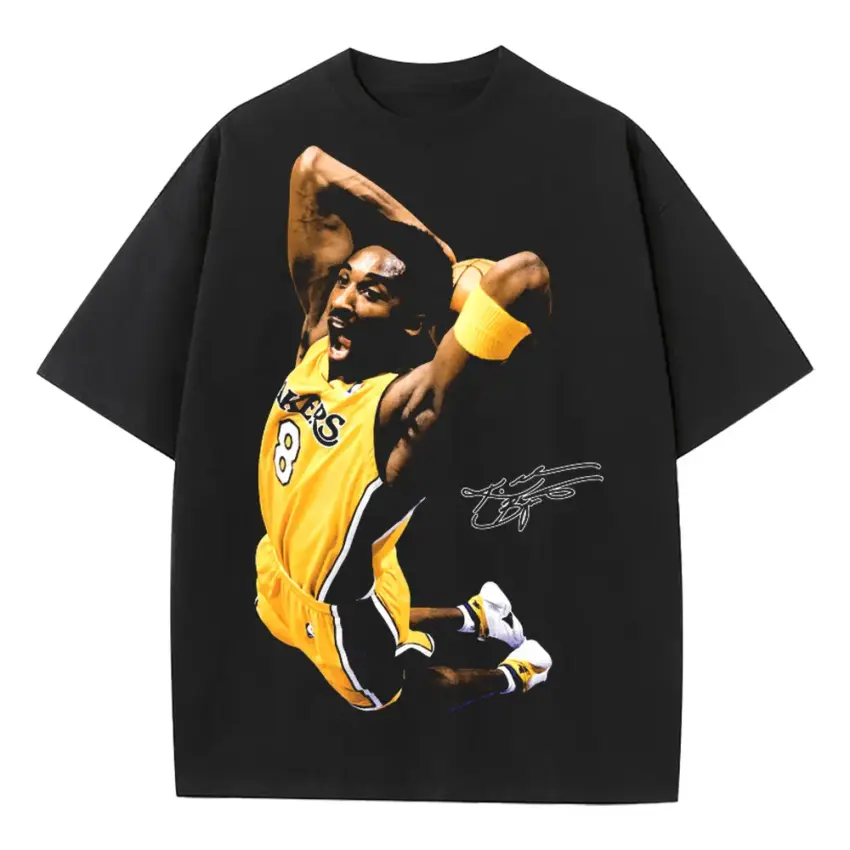 Black Mamba Legacy Heavyweight Oversized Black Graphic Tee