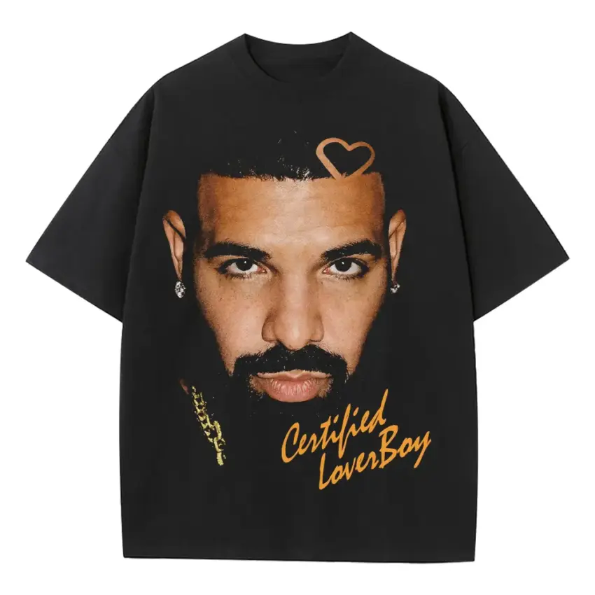 Certified Lover Boy2 Heavyweight Oversized Black Graphic Tee