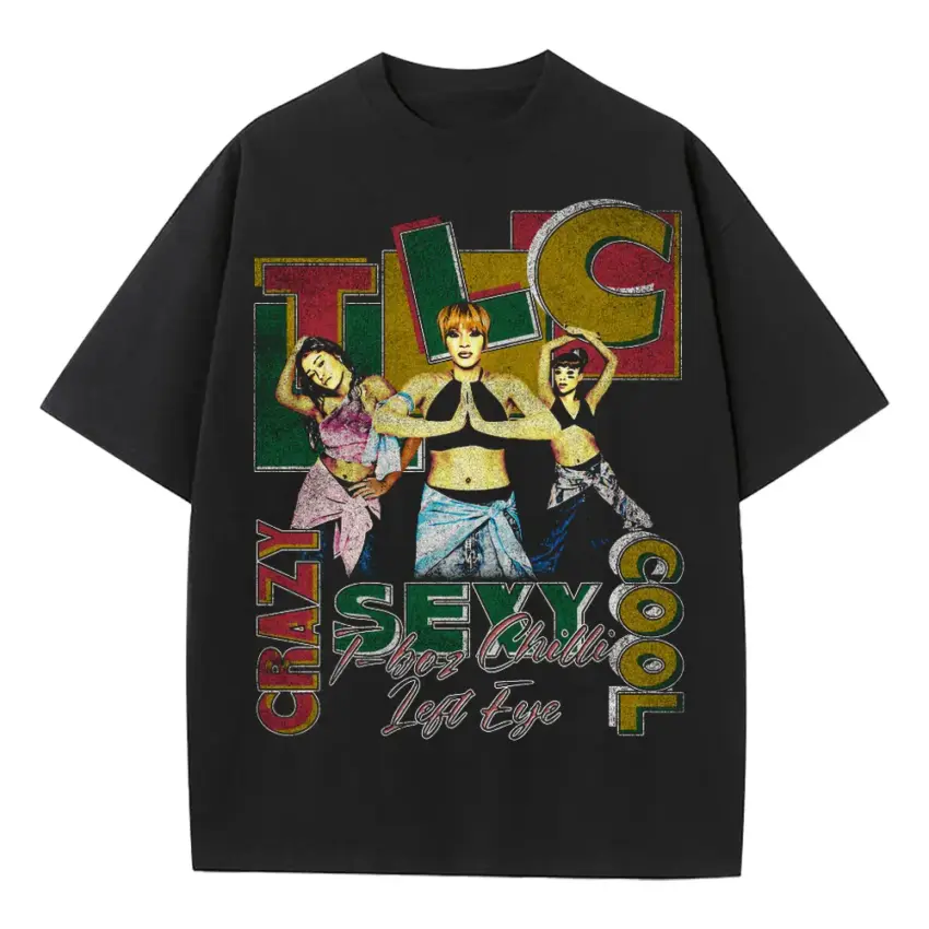 Crazy Sexy Cool Heavyweight Oversized Black Graphic Tee