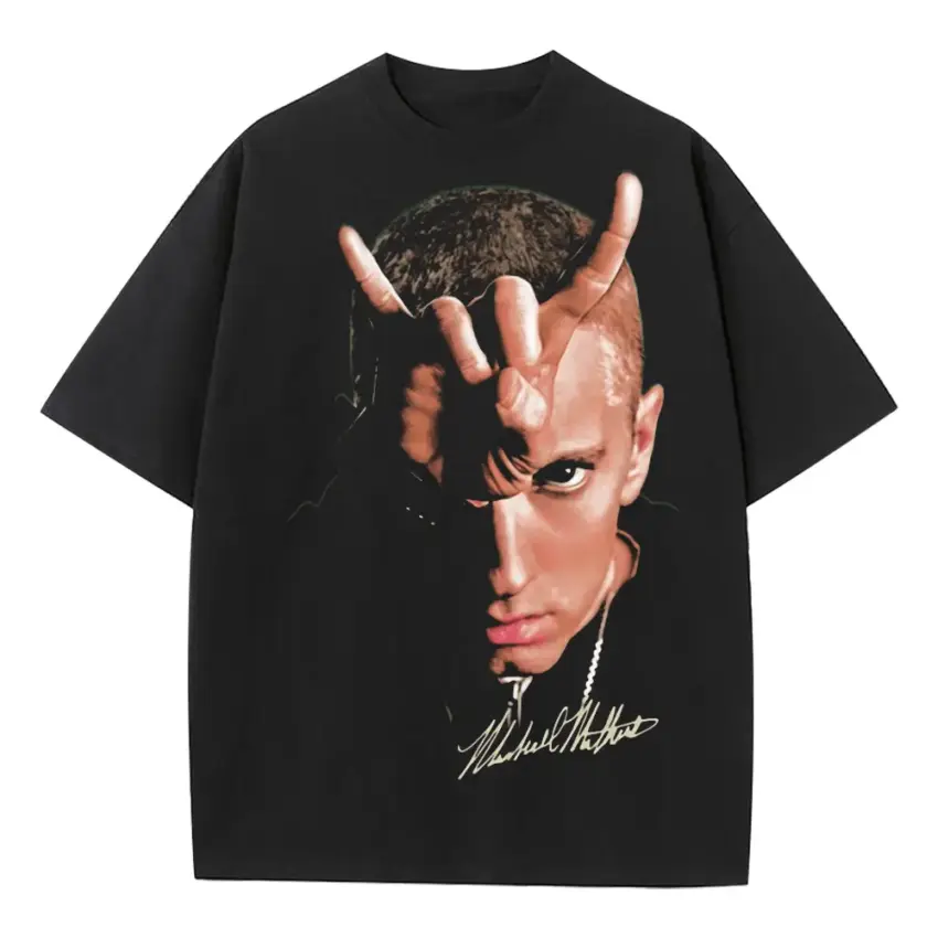 Devil In The Details Heavyweight Oversized Black Graphic Tee