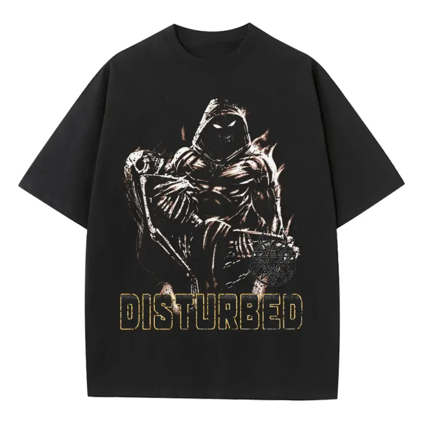 Disturbed The Guy Heavyweight Oversized Black Graphic Tee