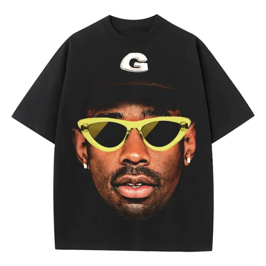 Golf Le Fleur Heavyweight Oversized Black Graphic Tee