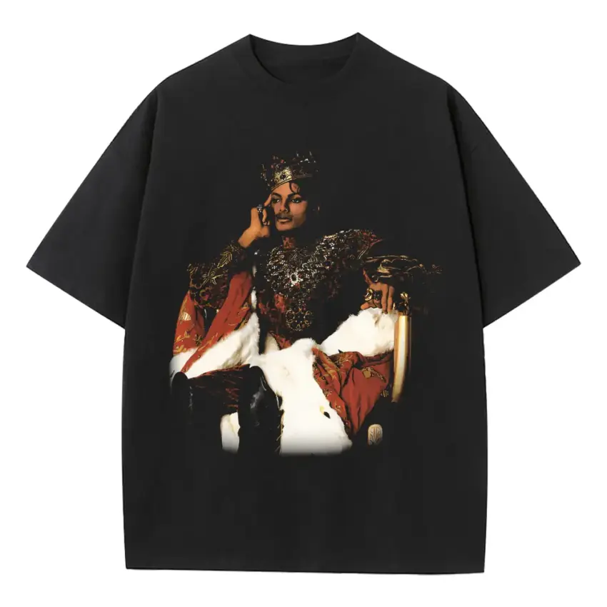 Her Loss Heavyweight Oversized Black Graphic Tee