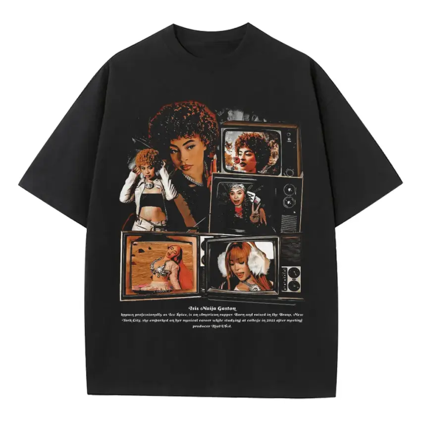 Ice Cube West Coast Legend Heavyweight Oversized Black Graphic Tee