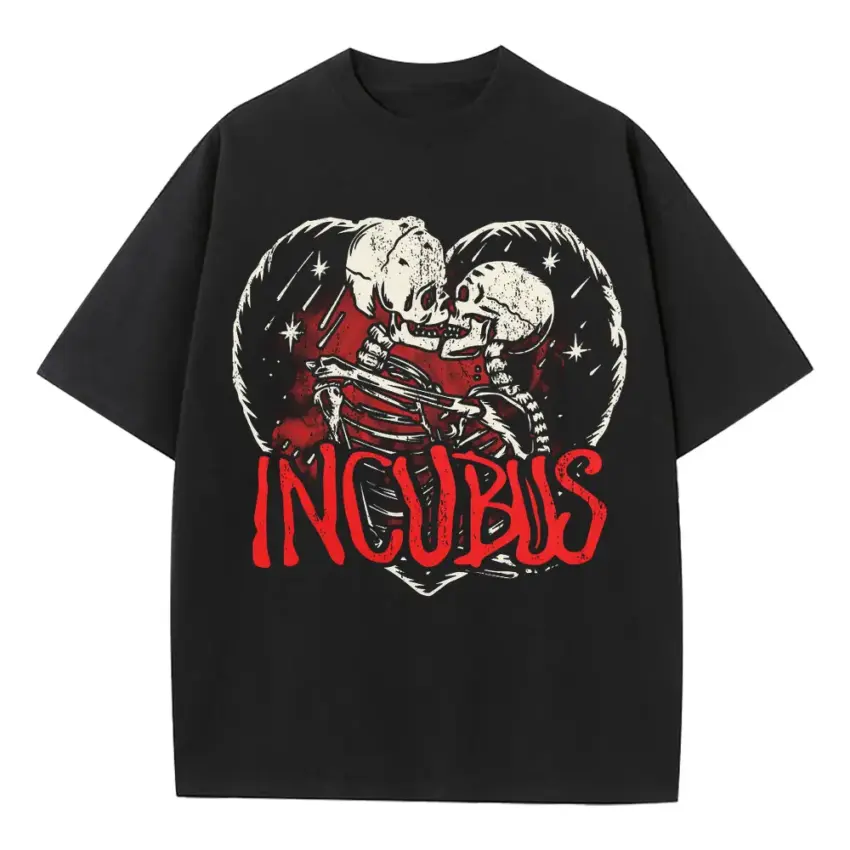 Incubus Love Hurts Heavyweight Oversized Black Graphic Tee