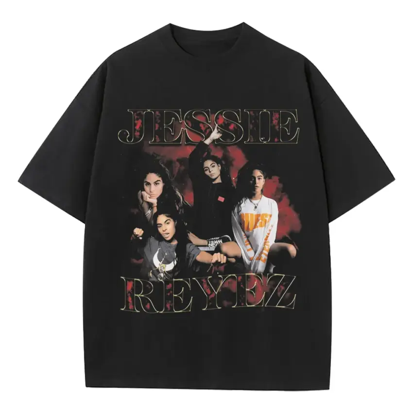 Jessie Reyez Being Human Heavyweight Oversized Black Graphic Tee