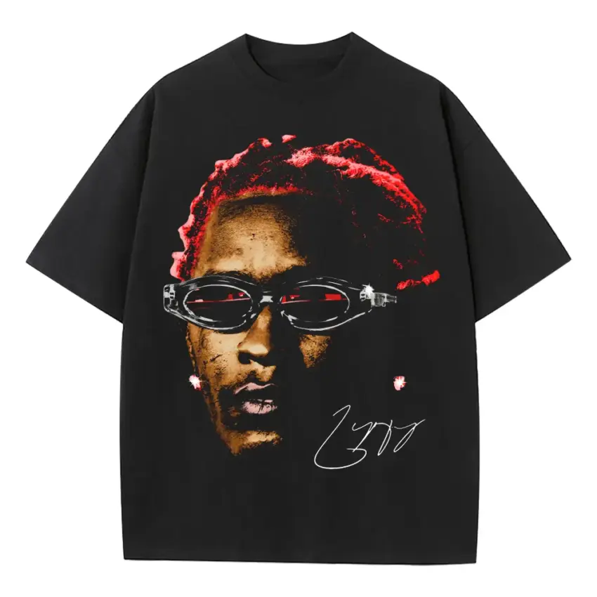 Jeffery Heavyweight Oversized Black Graphic Tee