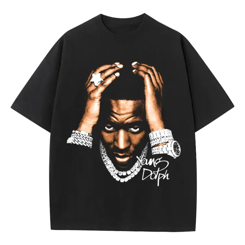 King Of Memphis Heavyweight Oversized Black Graphic Tee