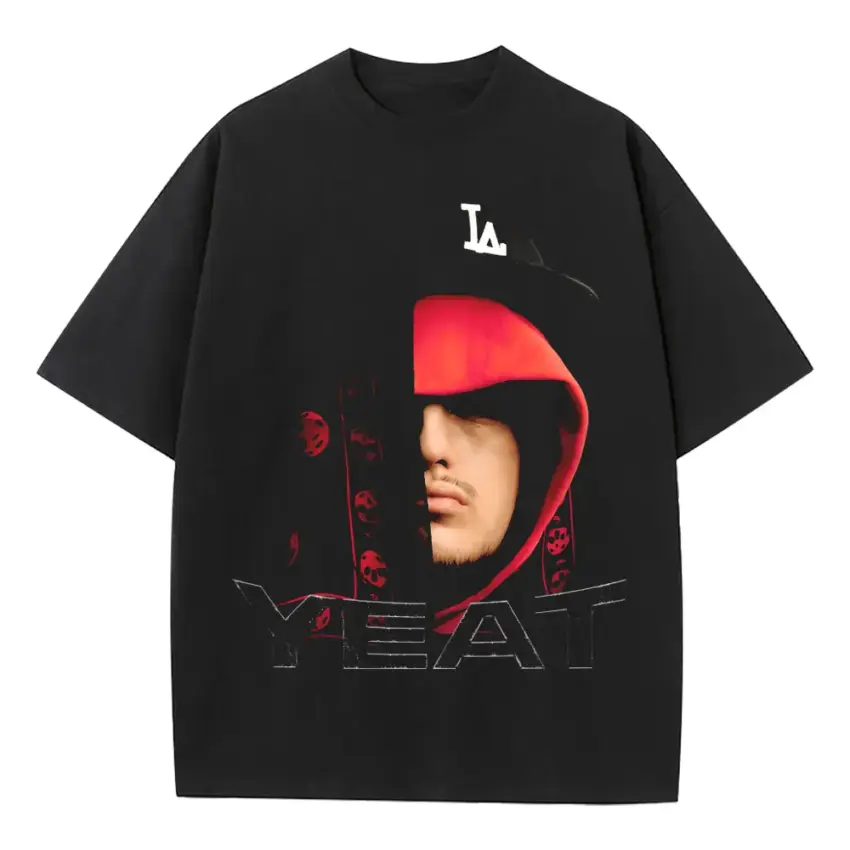 Lyfe Style Heavyweight Oversized Black Graphic Tee