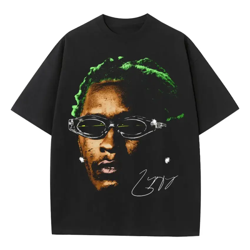 Luv Is Rage Heavyweight Oversized Black Graphic Tee