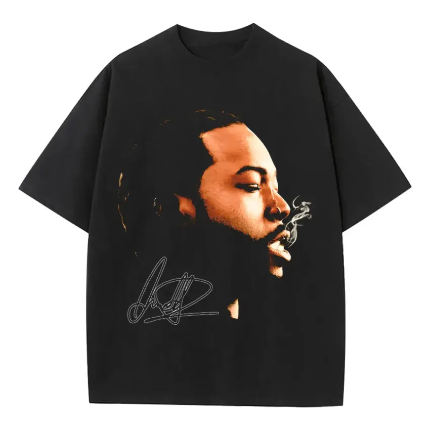 Meet The Woo Heavyweight Oversized Black Graphic Tee