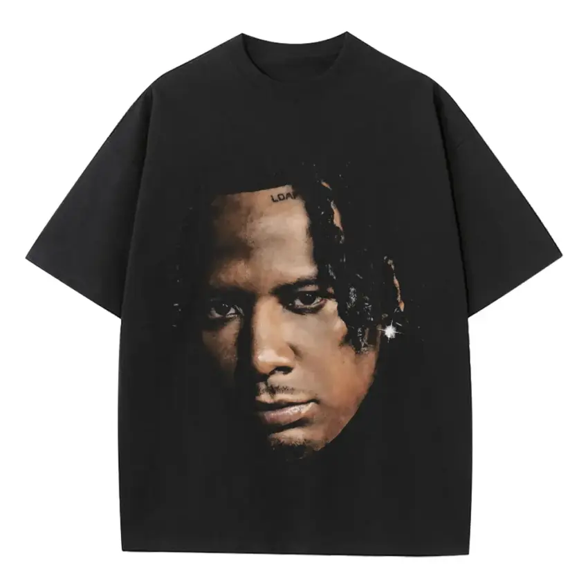 Moneybagg Yo A Gangstas Pain Heavyweight Oversized Black Graphic Tee