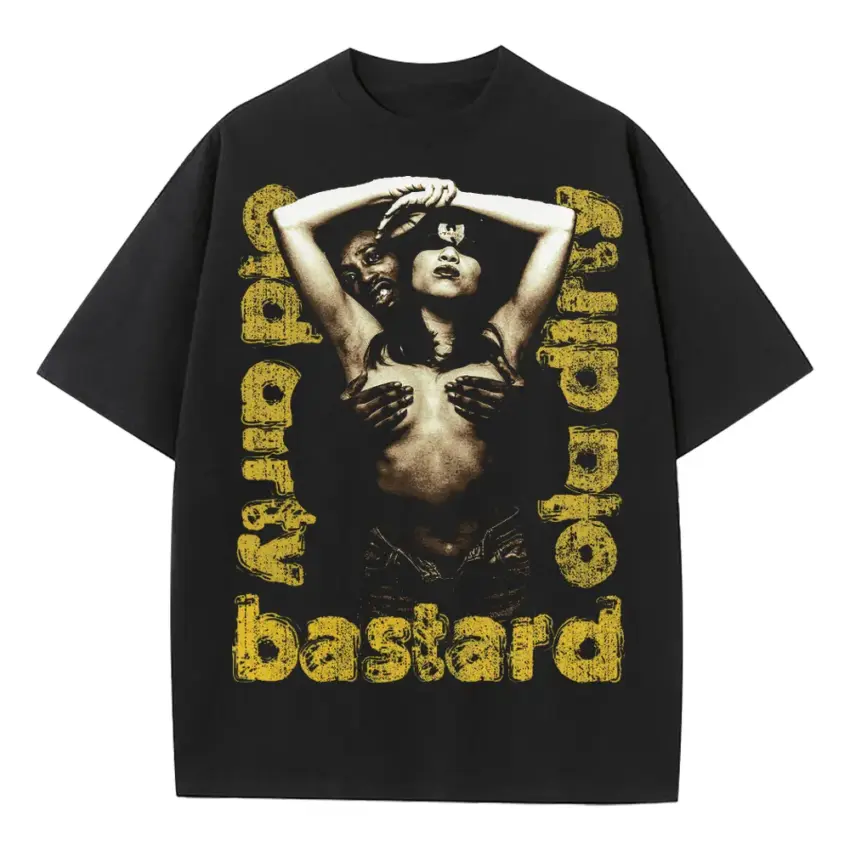 Ol Dirty Bastard Got Your Money Heavyweight Oversized Black Graphic Tee