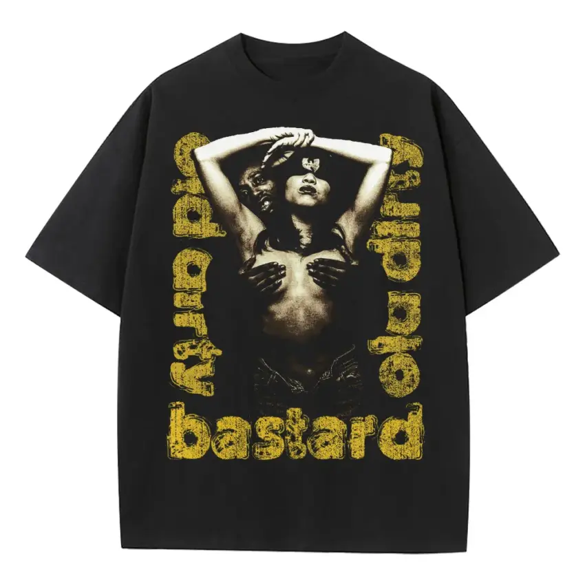 Ol Dirty Bastard Heavyweight Oversized Black Graphic Tee