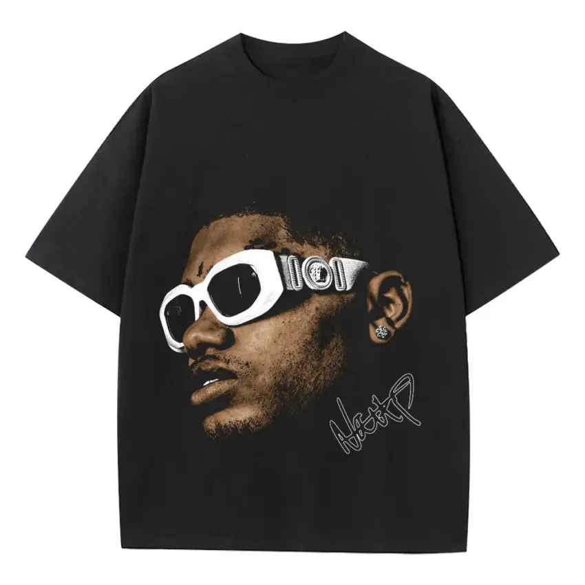Project X Heavyweight Oversized Black Graphic Tee