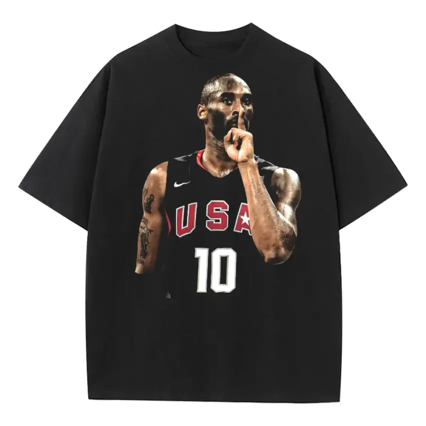 Redeem Team Kobe Heavyweight Oversized Black Graphic Tee