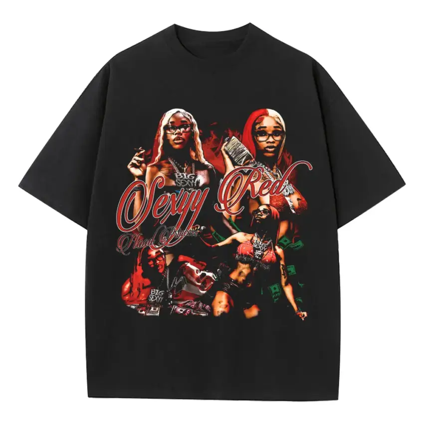 Skeeyee Squad Heavyweight Oversized Black Graphic Tee